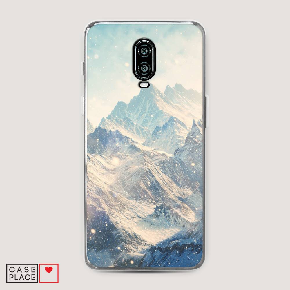 

Чехол Awog на Oneplus 6T / ВанПлас 6T "Горы 4", Голубой, 150650-4