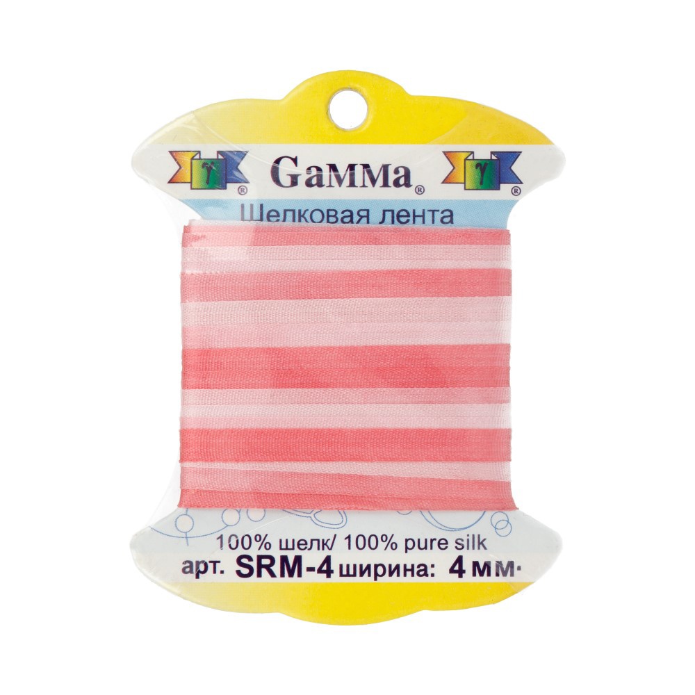 

Нить Gamma шелковая, 4 мм, 9,1 +/- 0,5 м, M005, цвет светло-розовый и розовый, шелковая, 4 мм, 9,1 +/- 0,5 м, M005, цвет светло-розовый и розовый