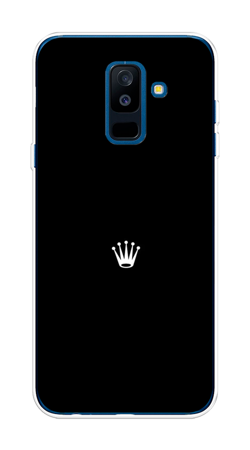 

Чехол Awog на Samsung Galaxy A6 + "Белая корона на черном фоне", Черный, 26050-7