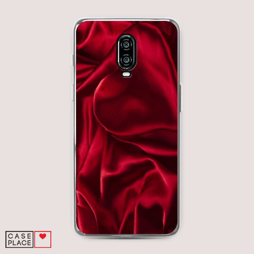 

Чехол Awog на Oneplus 6T / ВанПлас 6T "Текстура красный шелк", 150650-3