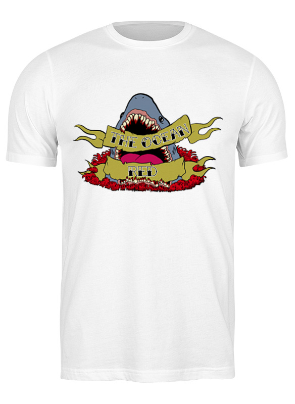 

Футболка мужская Printio Shark белая M, Белый, Shark