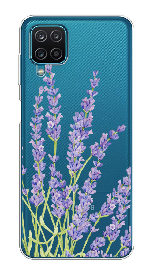 

Чехол на Samsung Galaxy A12/M12 "Лавандовые стебли", Фиолетовый;зеленый, 2101650-1