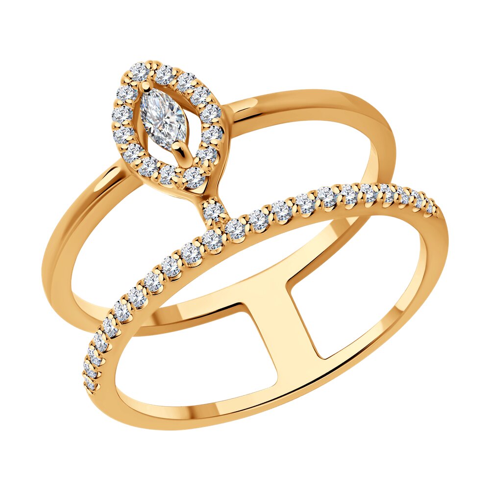 

Кольцо из золота р. 17 SOKOLOV Diamonds 1012544, бриллиант, 1012544