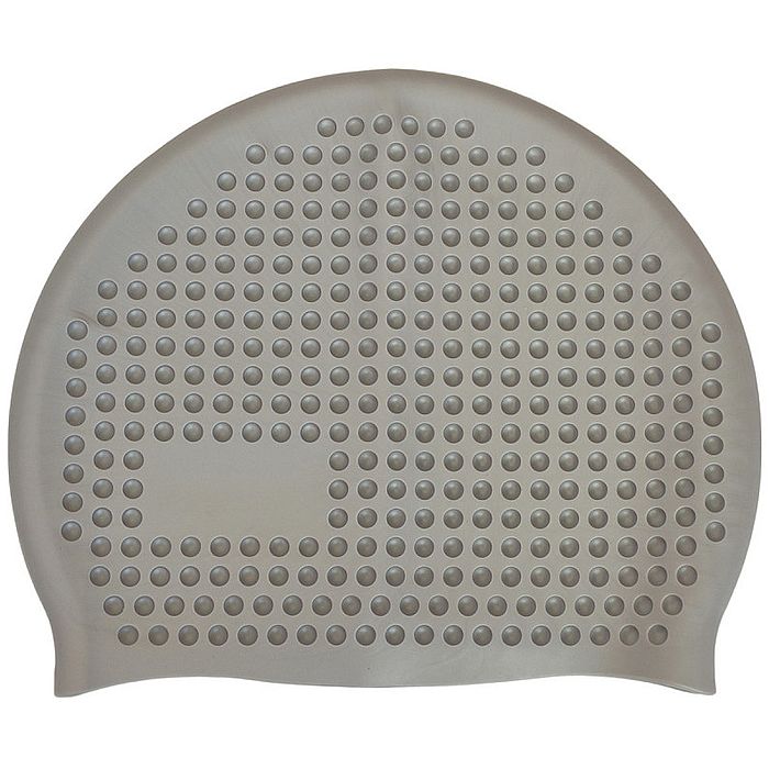 Шапочка для плавания SPORTEX силиконовая массажная Big (58-64 р-р), серый