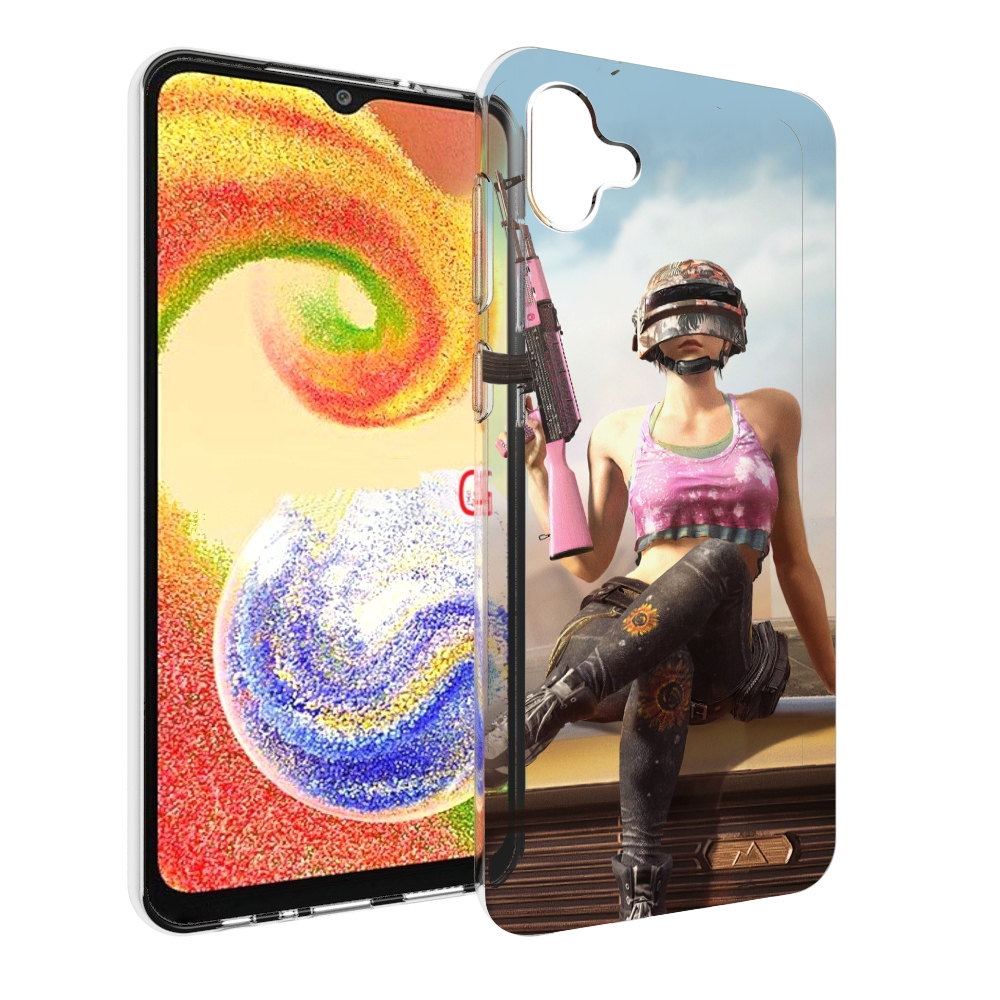 

Чехол MyPads девушка из PUBG для Samsung Galaxy A04, Прозрачный, Tocco