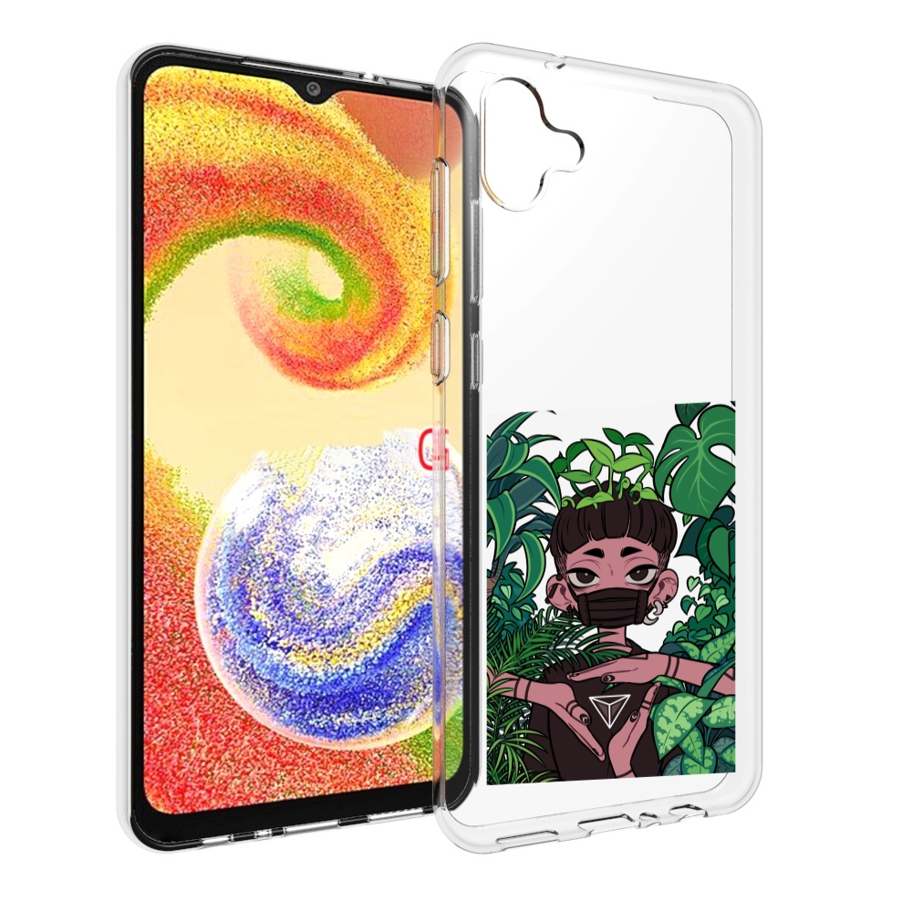 

Чехол MyPads девушка в природе женский для Samsung Galaxy A04, Прозрачный, Tocco