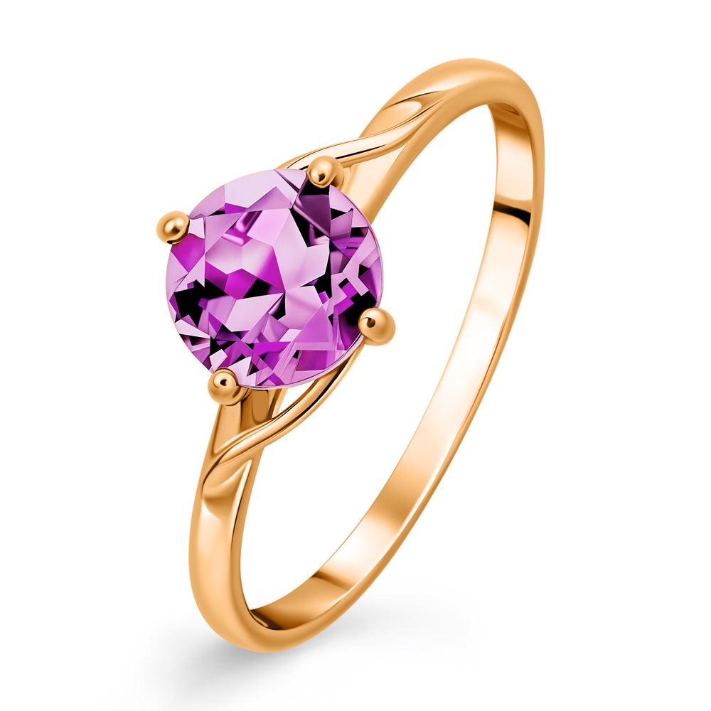 

Кольцо из золота р.  585Gold 201015981, аметист, 201015981