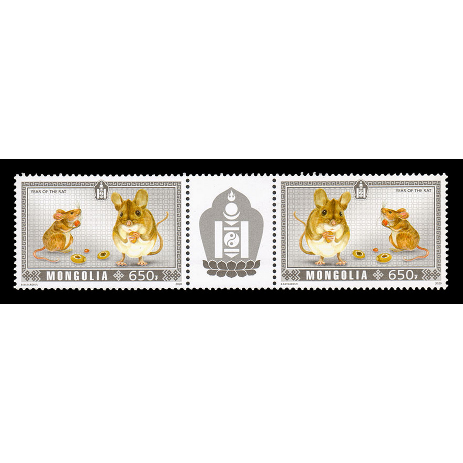 

Почтовые марки Монголия Год Крысы Новый год, Грызуны, mn1059