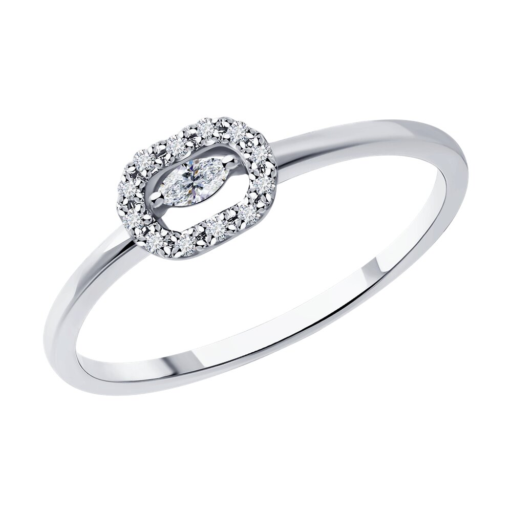 

Кольцо из золота р. 17,5 SOKOLOV Diamonds 1012512-3, бриллиант, 1012512-3