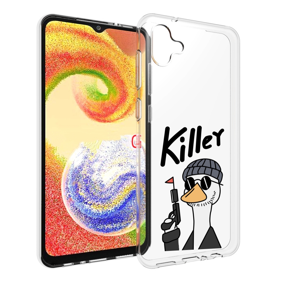 

Чехол MyPads гусь-с-пистолет для Samsung Galaxy A04, Прозрачный, Tocco