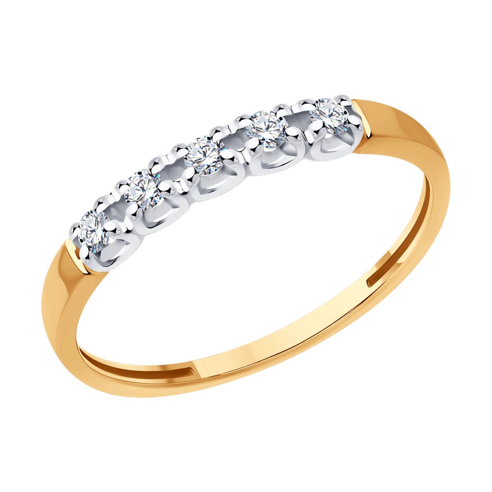 

Кольцо из красного золота р.  SOKOLOV Diamonds 1012507, бриллиант, 1012507