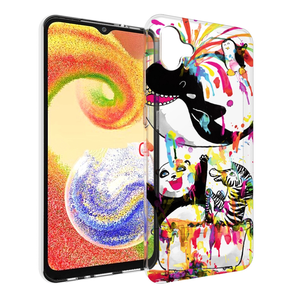 

Чехол MyPads Хиппи кит для Samsung Galaxy A04, Прозрачный, Tocco