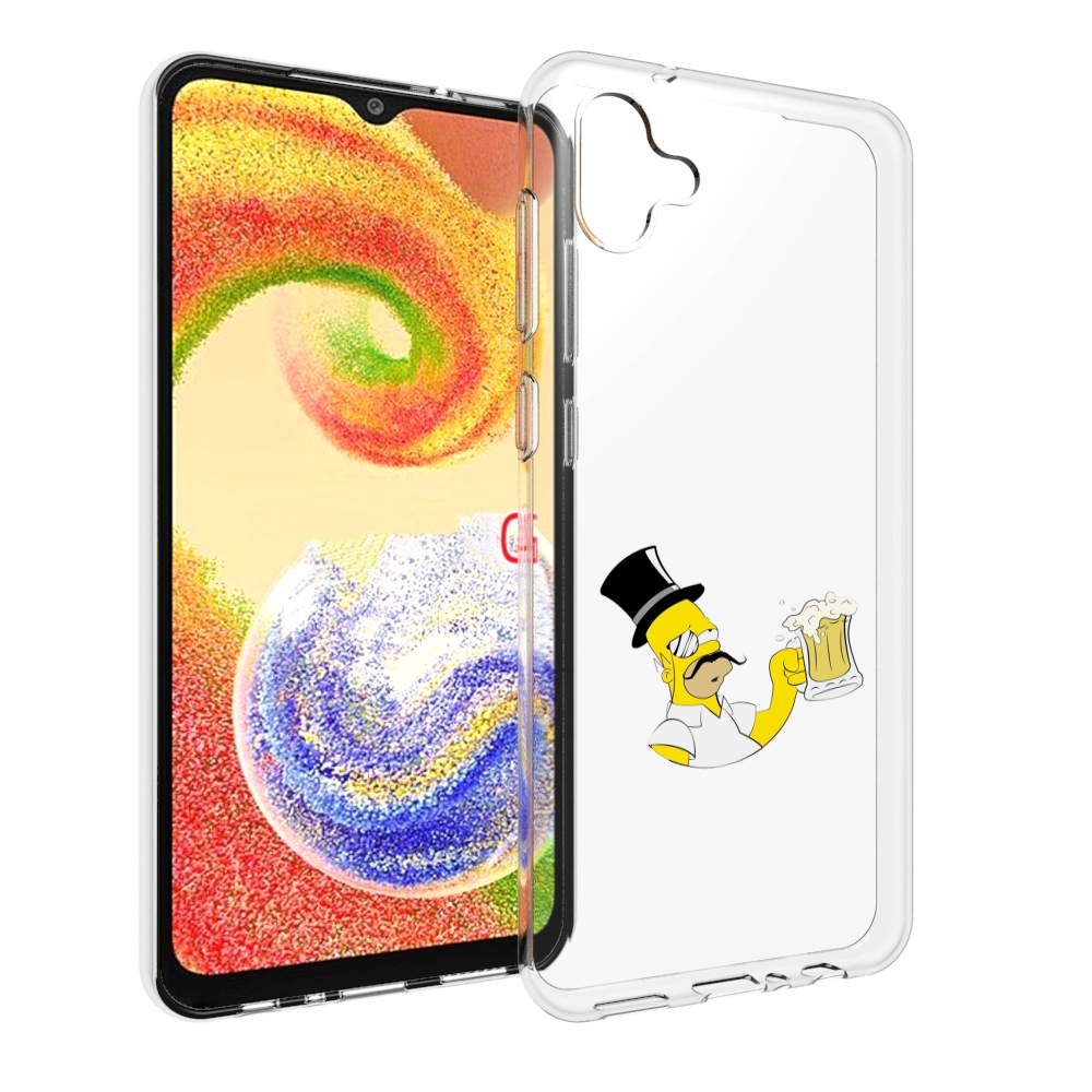 

Чехол MyPads гомер-с-напитком для Samsung Galaxy A04, Прозрачный, Tocco