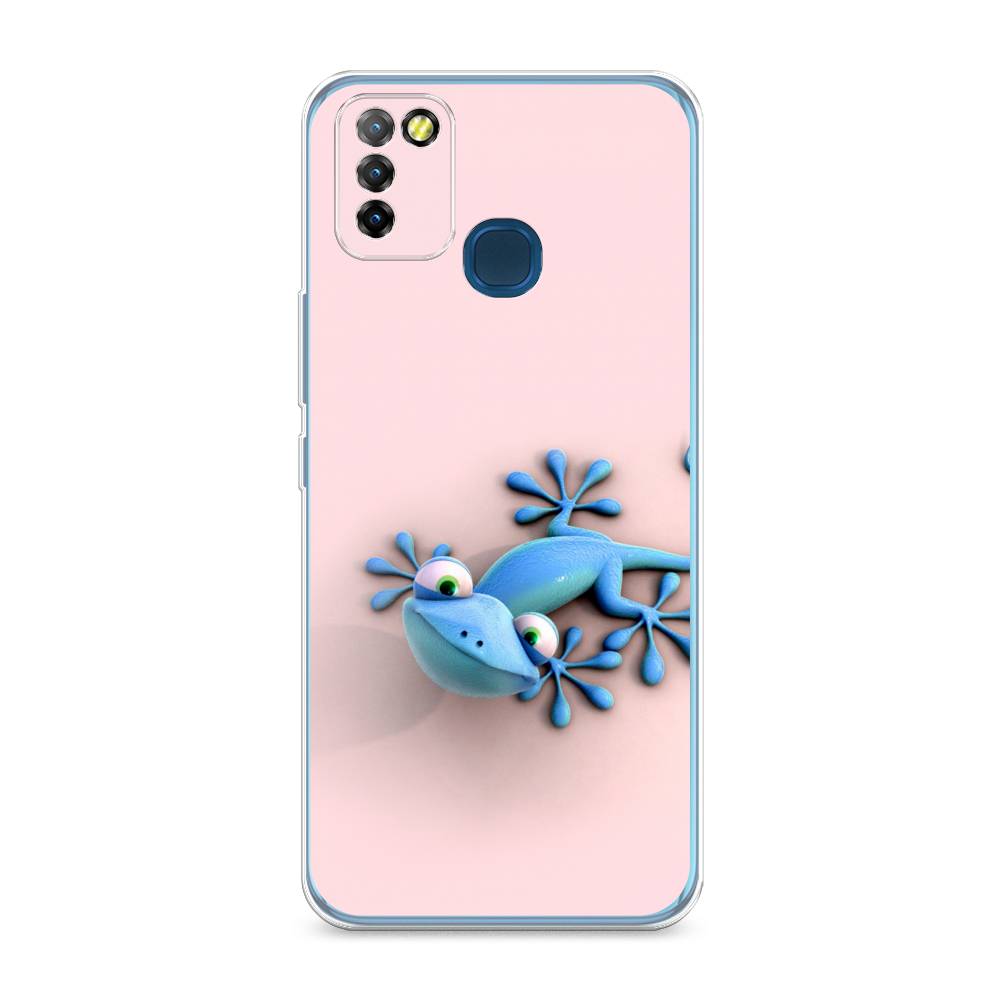 

Чехол Awog на Infinix HOT 10 Lite "Голубая ящерка", Разноцветный, 3100350-2