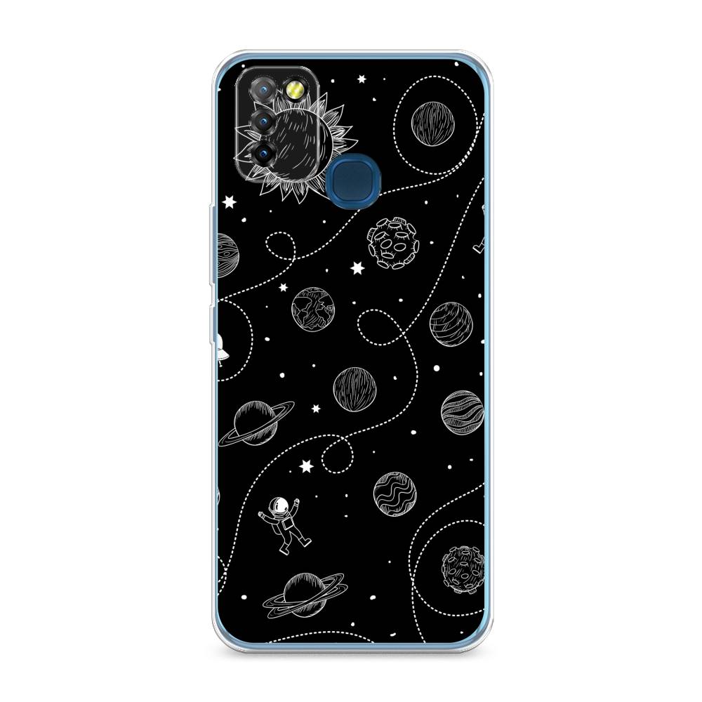 

Чехол Awog на Infinix HOT 10 Lite "В невесомости", Разноцветный, 3100350-4