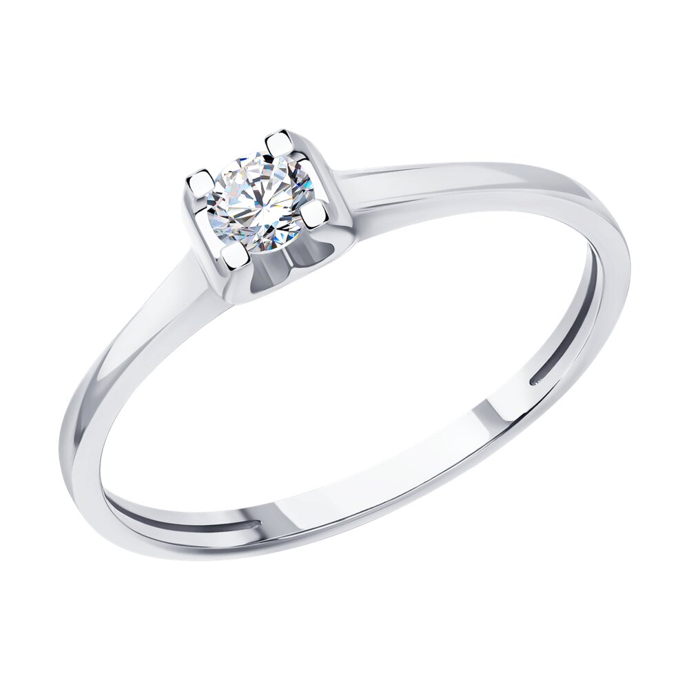 

Кольцо помолвочное из белого золота с бриллиантом р. 16,5 SOKOLOV Diamonds 1012451-3, 1012451-3