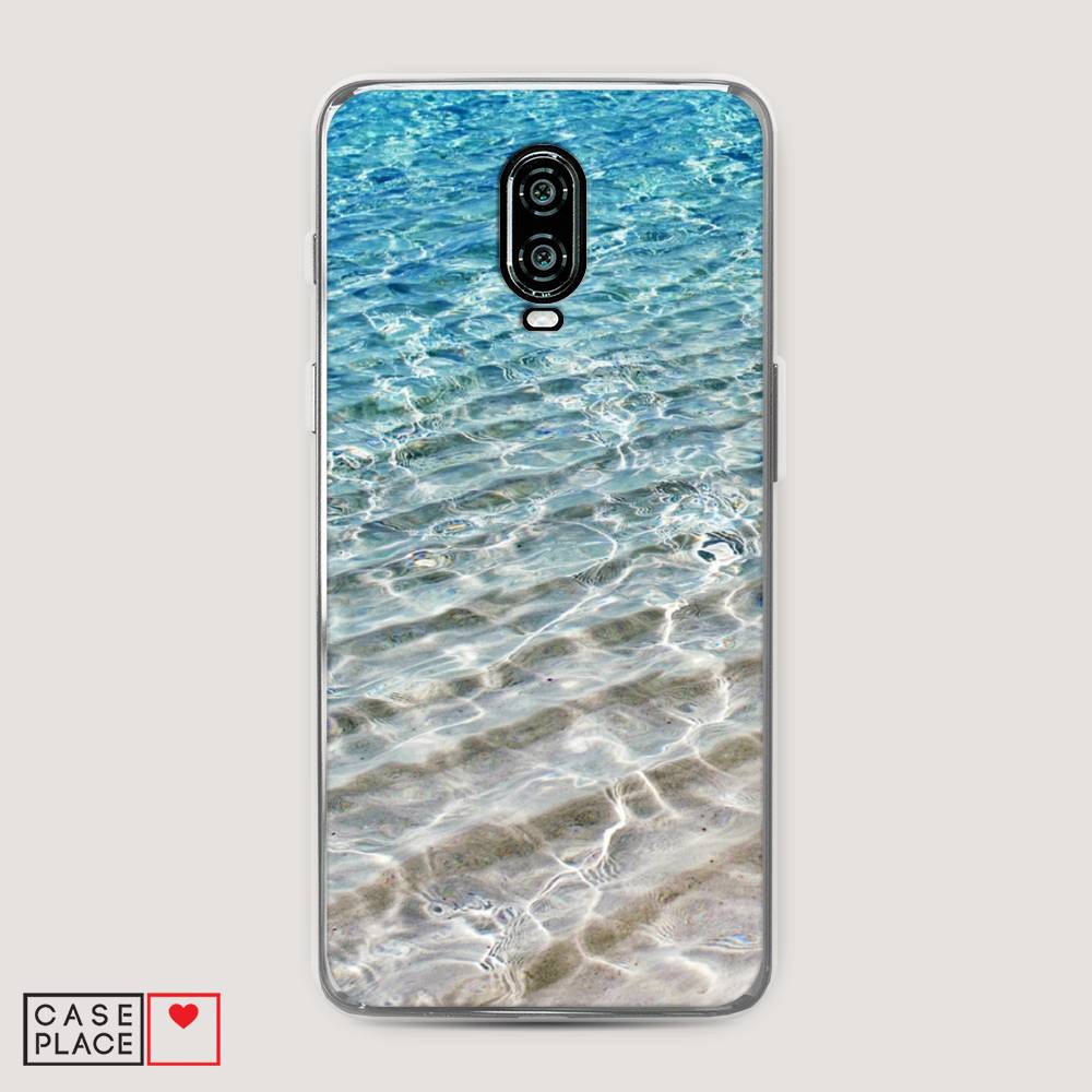 

Чехол Awog на Oneplus 6T / ВанПлас 6T "Волны 10", Голубой, 150650-4