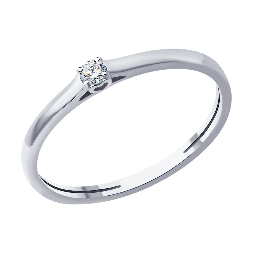 

Кольцо из золота р.  SOKOLOV Diamonds 1012448-3, бриллиант, 1012448-3