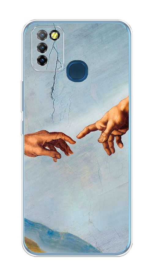 

Чехол Awog на Infinix HOT 10 Lite "Сотворение Адама", Разноцветный, 3100350-9