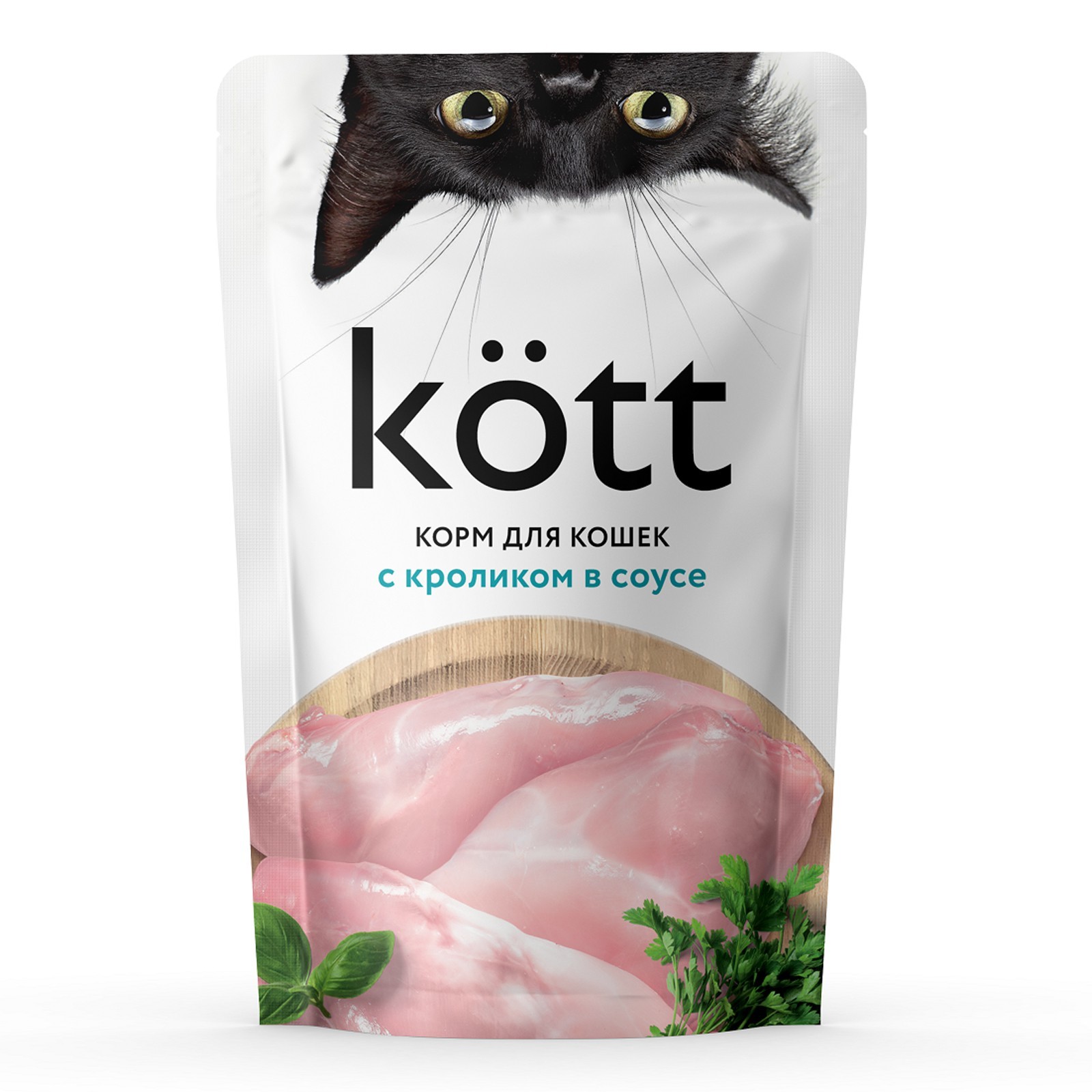 Влажный корм для кошек Kott кролик, 75г