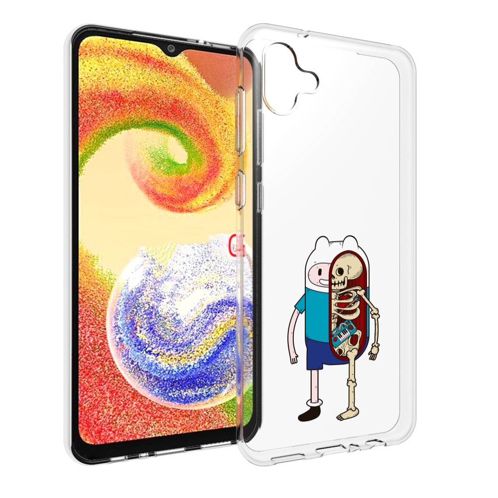 

Чехол MyPads Финн скелет для Samsung Galaxy A04, Прозрачный, Tocco
