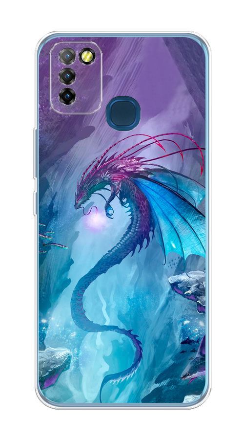 

Чехол Awog на Infinix HOT 10 Lite "Водный дракон", Разноцветный, 3100350-2