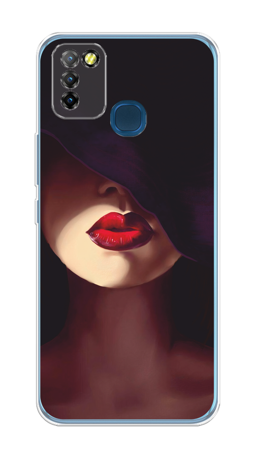 

Чехол Awog на Infinix HOT 10 Lite "Красные губы", Разноцветный, 3100350-7