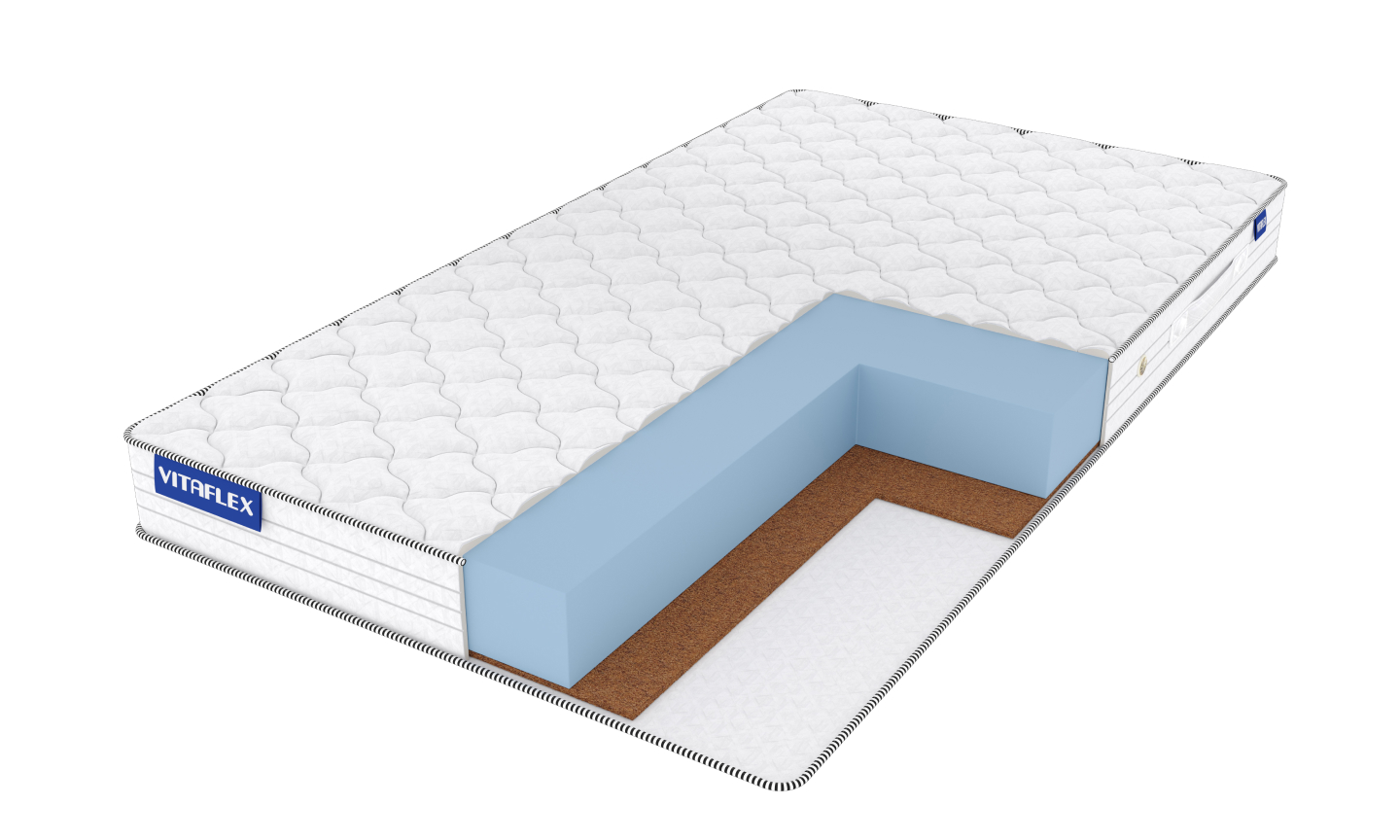 

Матрас Vitaflex Light Hard Eco 160х195, Белый, Light Hard Eco