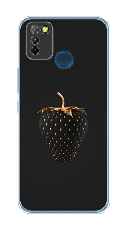 

Чехол Awog на Infinix HOT 10 Lite "Черно-золотая клубника", Разноцветный, 3100350-10