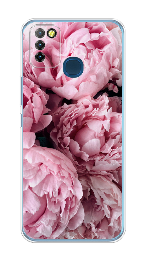 

Чехол Awog на Infinix HOT 10 Lite "Нежные пионы", Разноцветный, 3100350-8