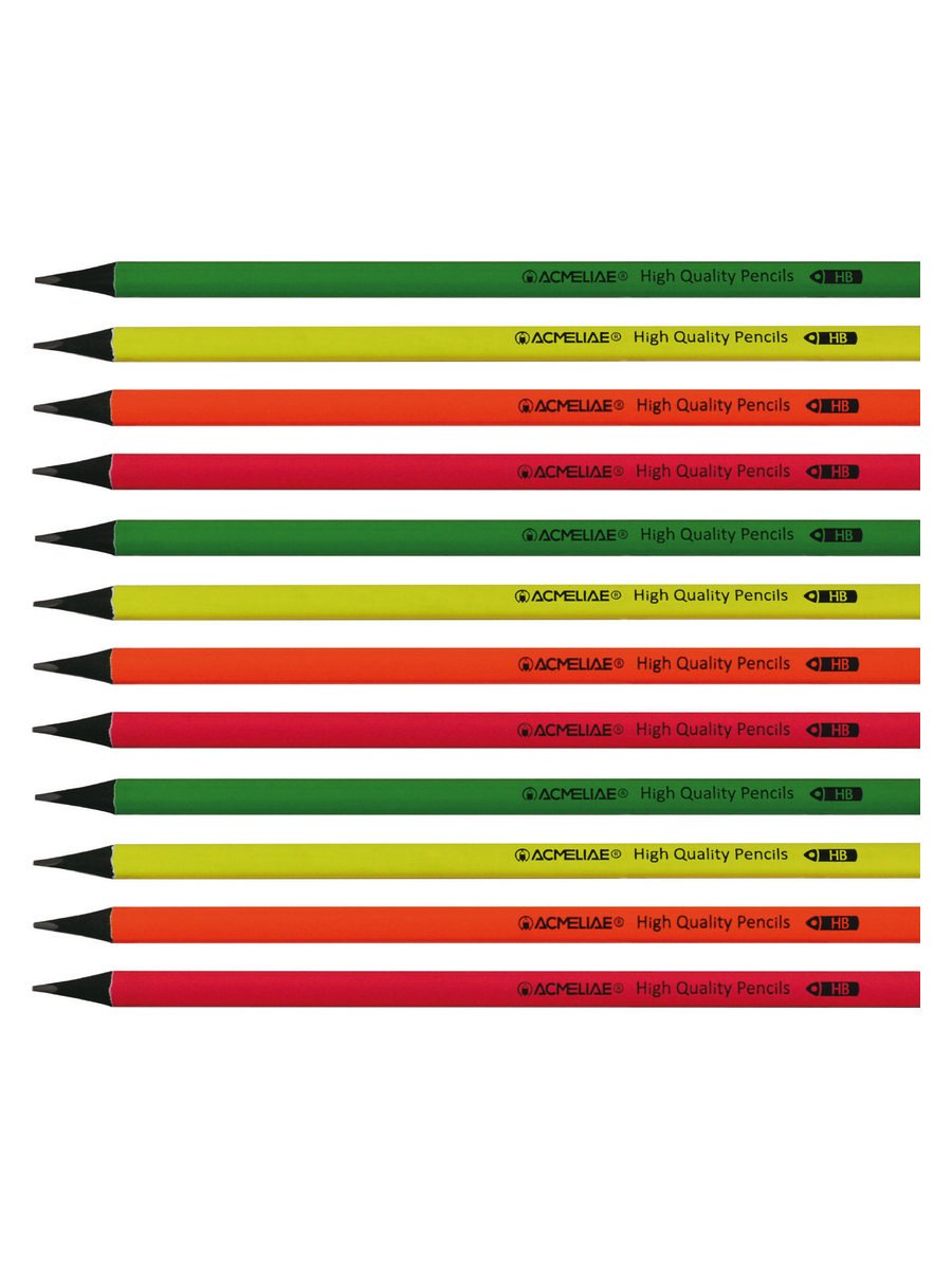 фото Карандаш чернографитный простой acmeliae, 43515 нв, 12шт
