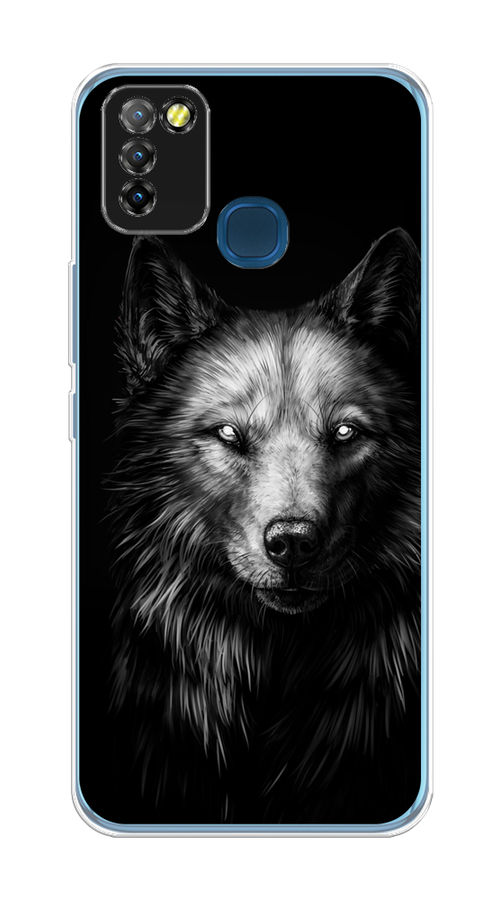 

Чехол Awog на Infinix HOT 10 Lite "Волк черно белый", Разноцветный, 3100350-1