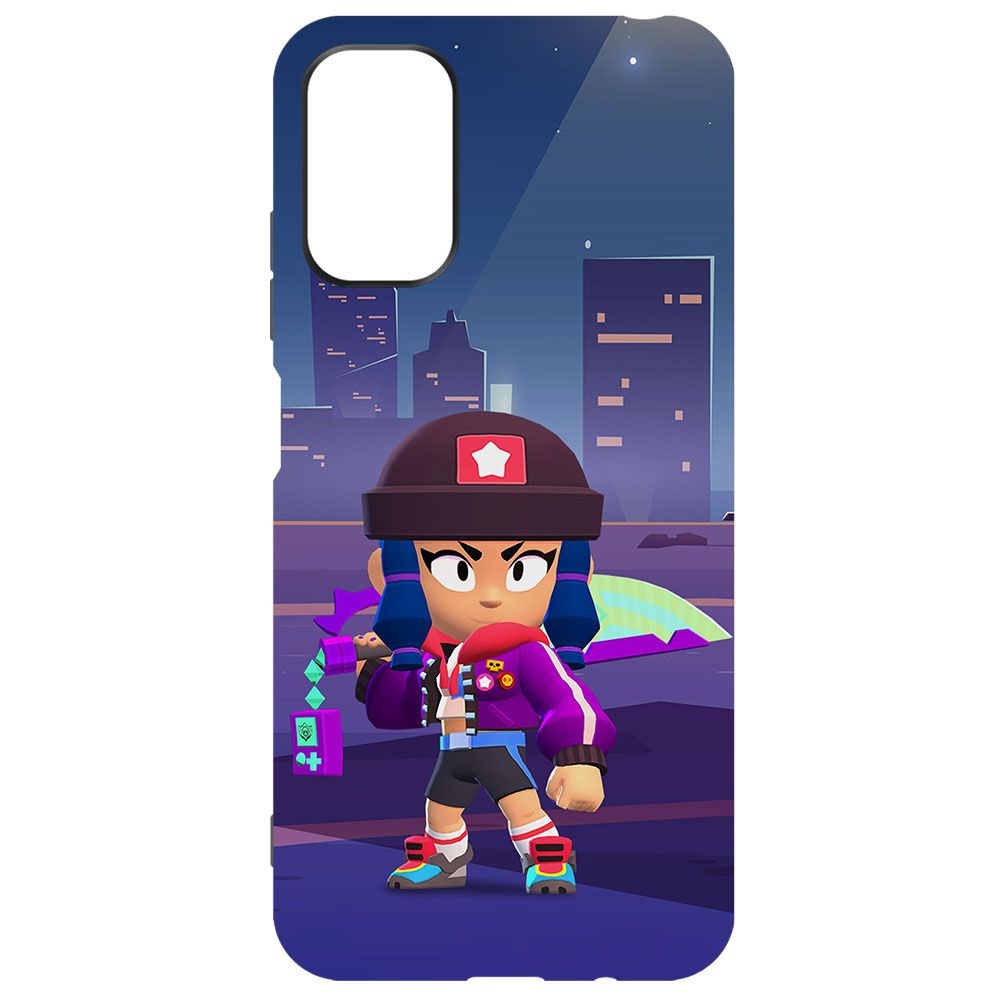 

Чехол-накладка Krutoff Софт Кейс Brawl Stars - Героиня Биби для Xiaomi Poco M3 Pro черный
