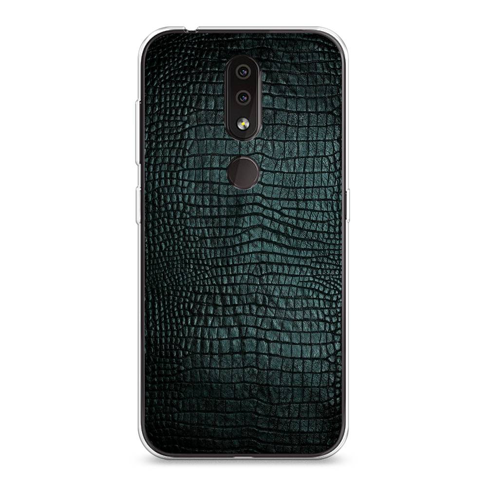 

Чехол Awog на Nokia 4.2 / Нокиа 4.2 "Черная змея", Черный;серый;голубой, 122550-3