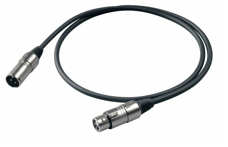 фото Шнур proel xlr m - xlr f bulk250lu1 1m