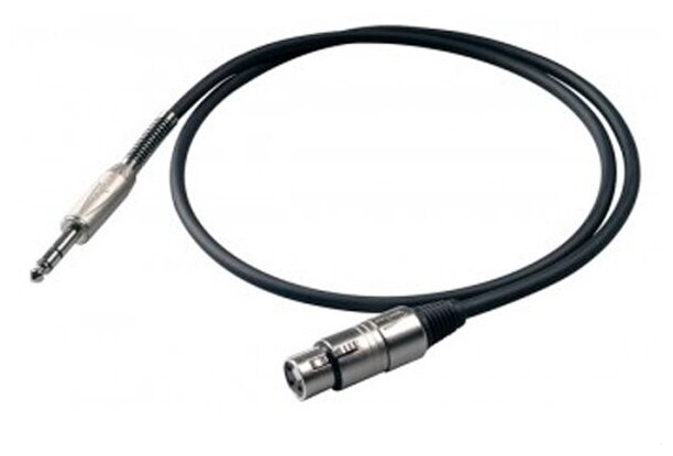 фото Шнур proel 6.3mm jack - xlr 3m bulk210lu3