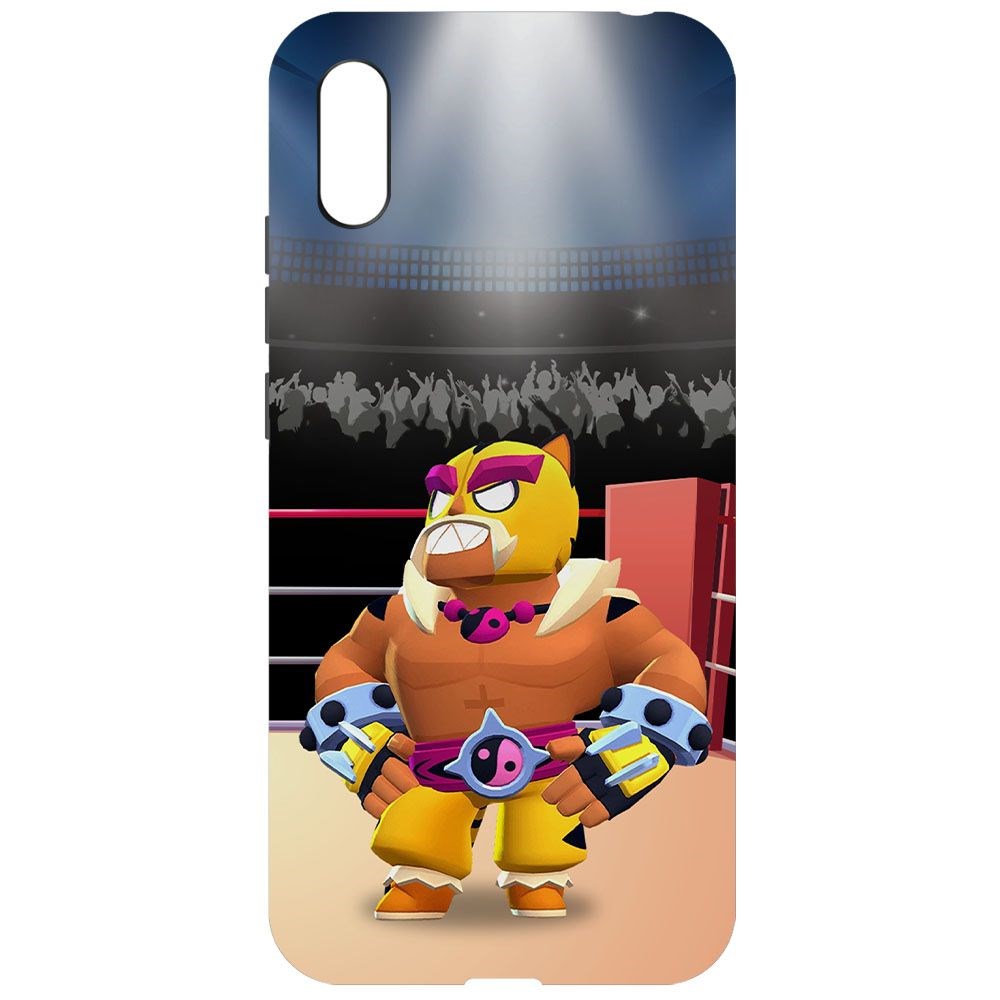 

Чехол-накладка Krutoff Софт Кейс Brawl Stars - Эль Тигро для Xiaomi Redmi 9A черный