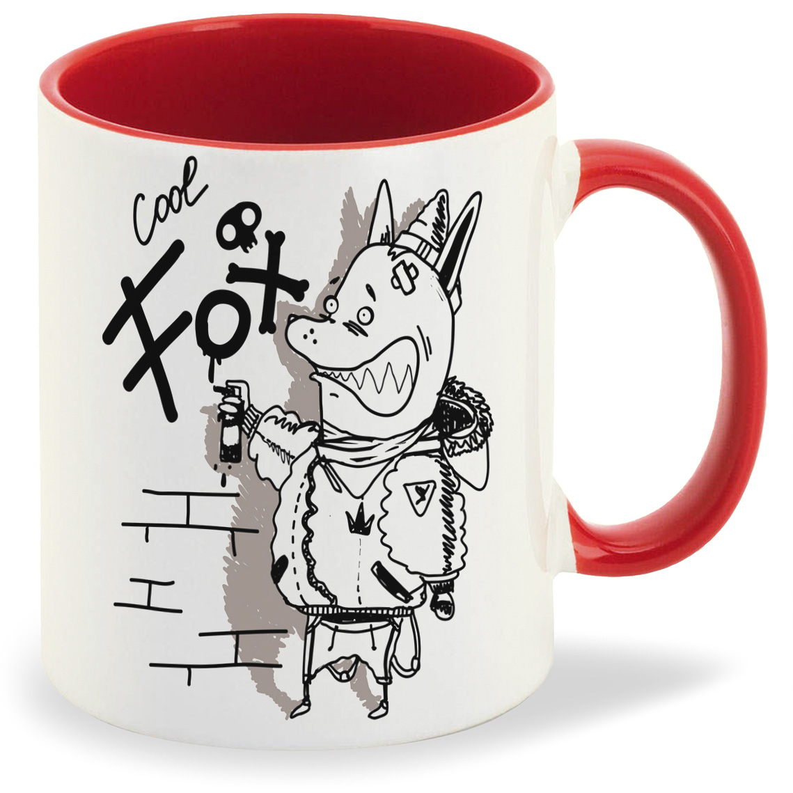 

Кружка CoolPodarok Прикол Cool fox, Прикол Cool fox