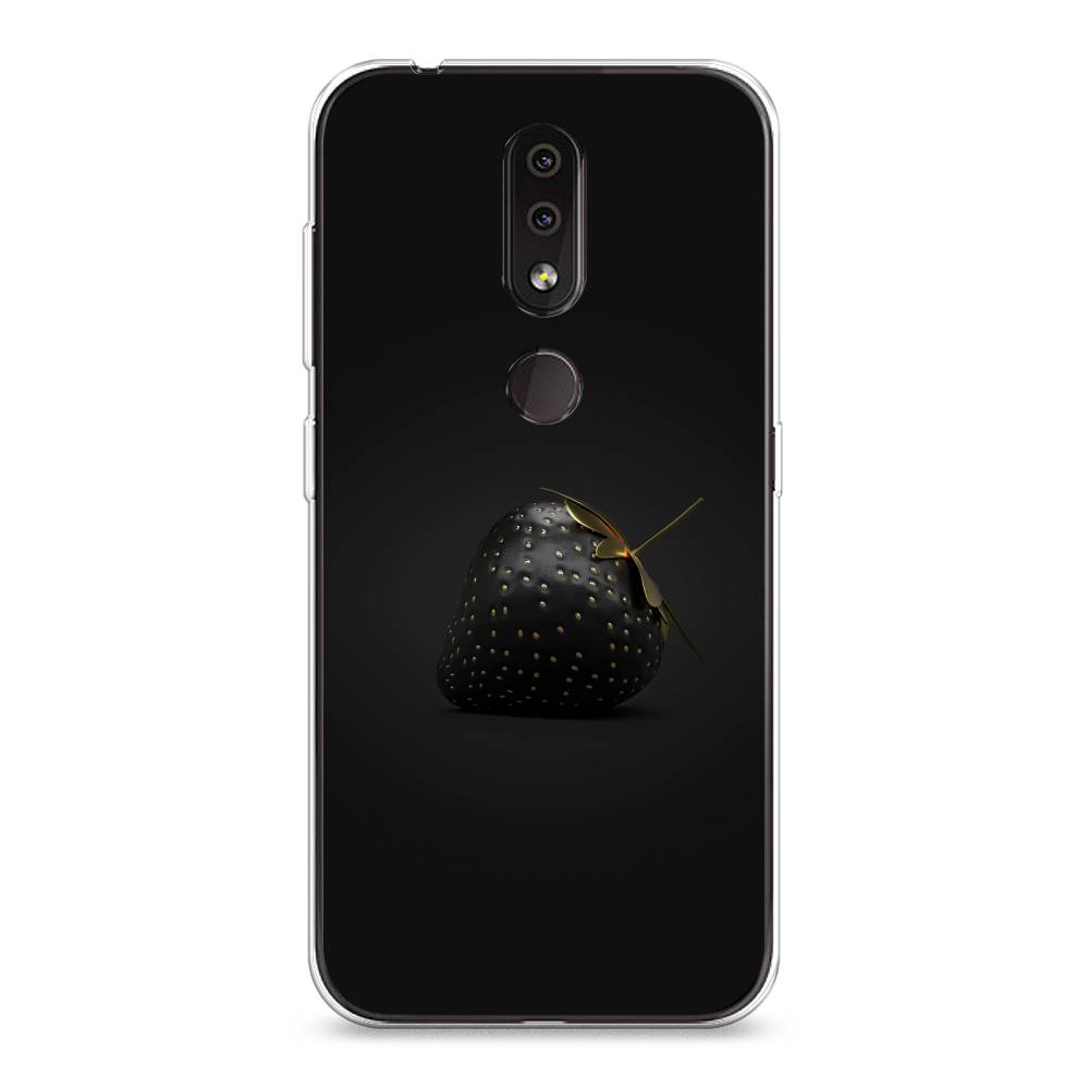 

Чехол Awog на Nokia 4.2 / Нокиа 4.2 "Черная клубника", Золотистый;черный;серый, 122550-10