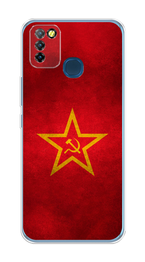 

Чехол Awog на Infinix HOT 10 Lite "Красное знамя", Разноцветный, 3100350-10