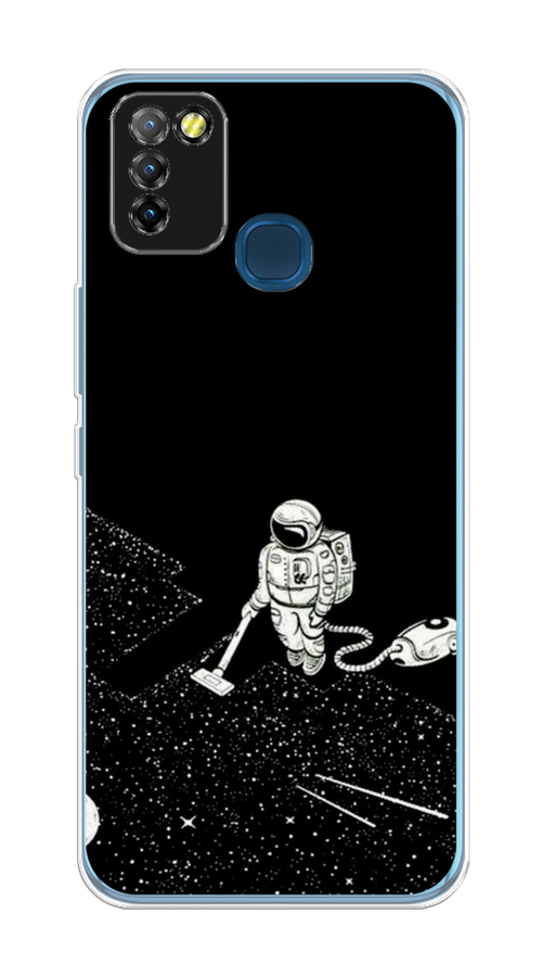 

Чехол Awog на Infinix HOT 10 Lite "Космонавт с пылесосом", Разноцветный, 3100350-4