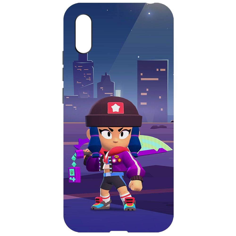 

Чехол-накладка Krutoff Софт Кейс Brawl Stars - Героиня Биби для Xiaomi Redmi 9A черный