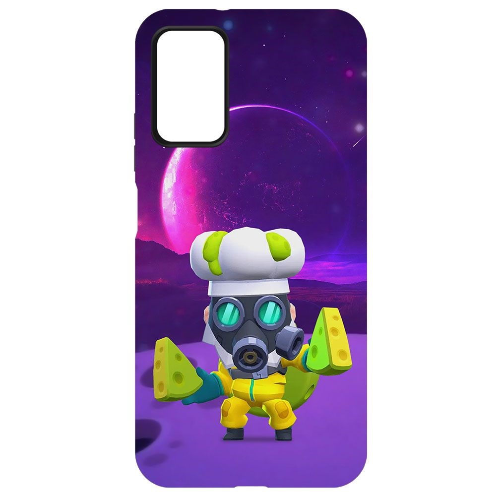 

Чехол-накладка Krutoff Софт Кейс Brawl Stars - Майк с плесенью для Xiaomi Redmi 9T черный