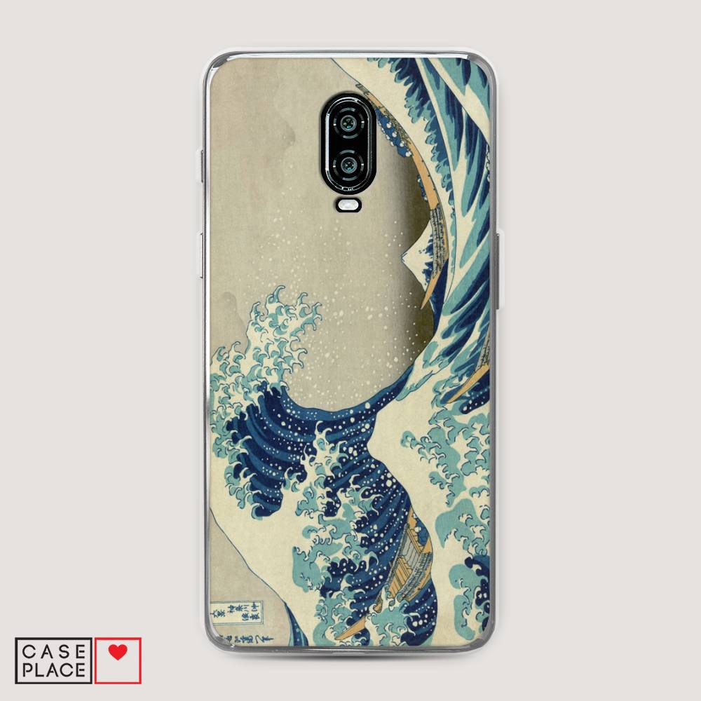 

Чехол Awog на Oneplus 6T / ВанПлас 6T "Большая волна в Канагаве", Серый;синий;голубой, 150650-9