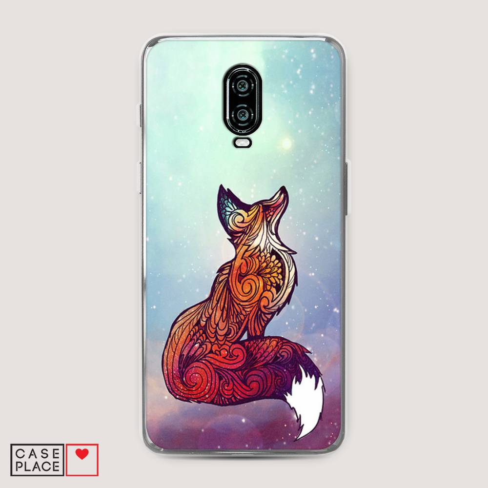 

Чехол Awog на Oneplus 6T / ВанПлас 6T "Лиса 1", Голубой;фиолетовый, 150650-1