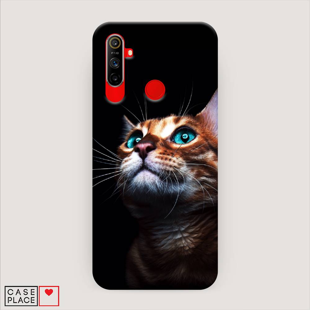 

Пластиковый чехол "Мечтательный кот" на Realme C3, 253020-1