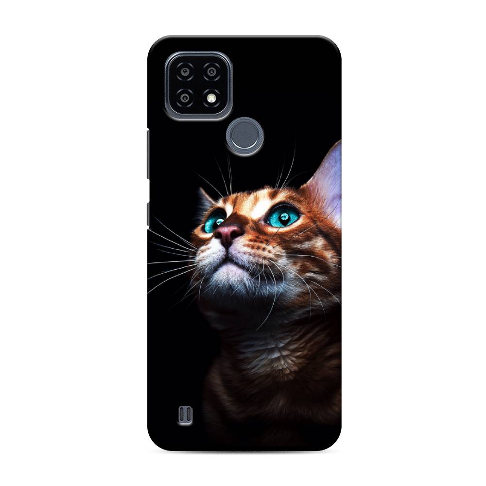 

Пластиковый чехол "Мечтательный кот" на Realme C21Y, 256820-1
