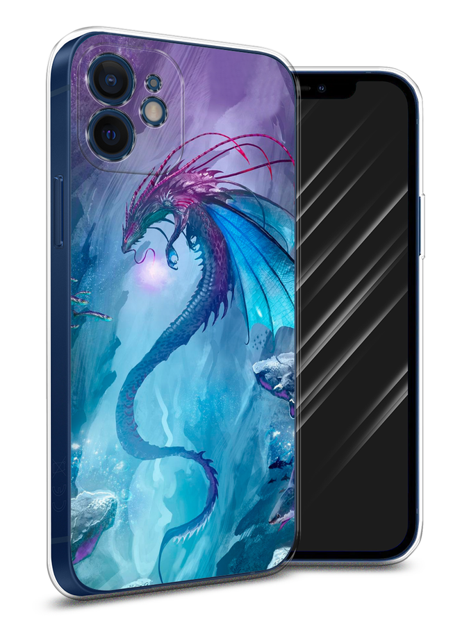 

Чехол Awog на Apple iPhone 12 mini / Айфон 12 mini "Водный дракон", Разноцветный, 12650-2