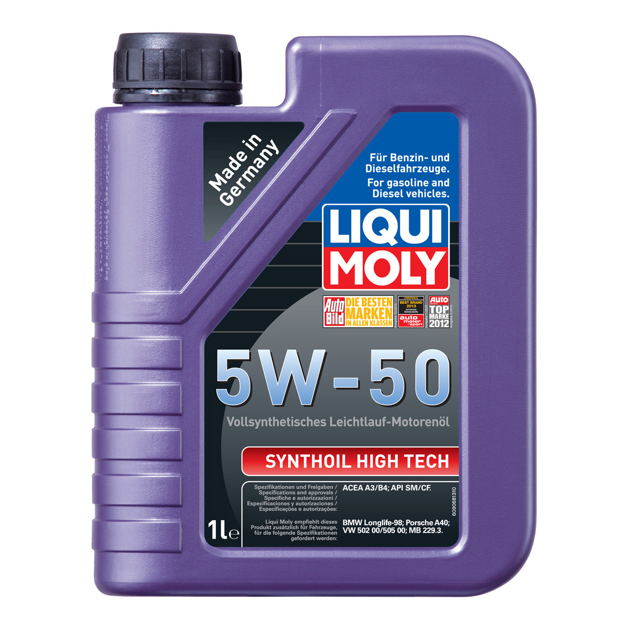 фото Моторное масло liqui moly synthoil high tech 5w50 1 л