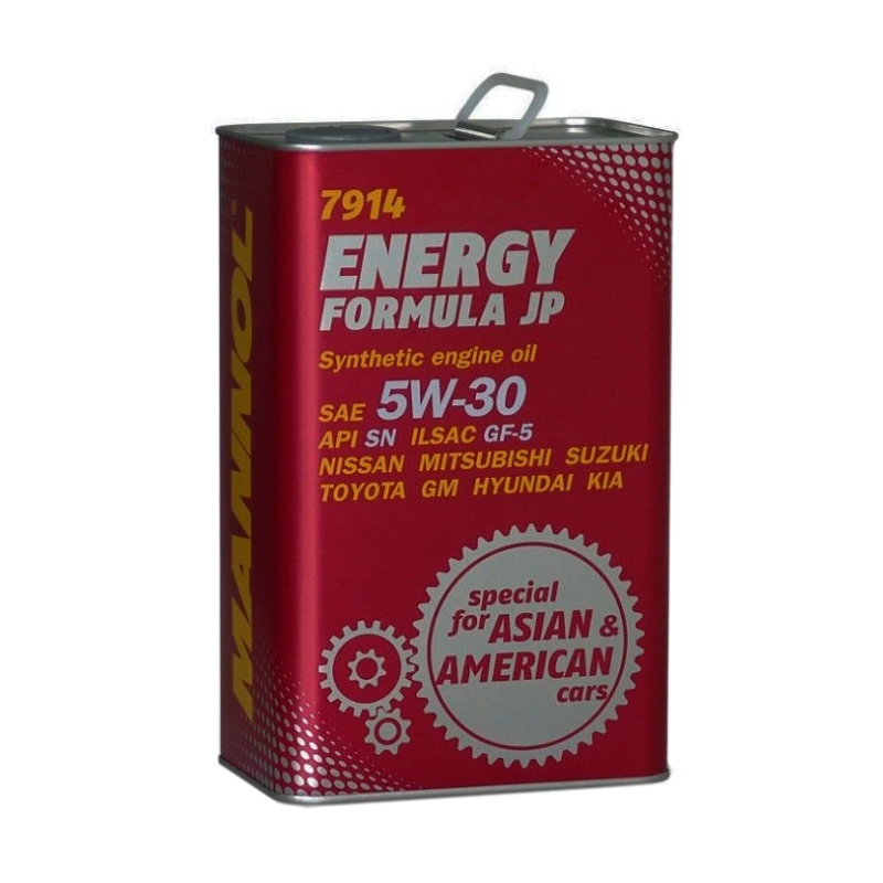 фото Моторное масло mannol 7914 energy formula jp 5w-30 синтетическое 4 л